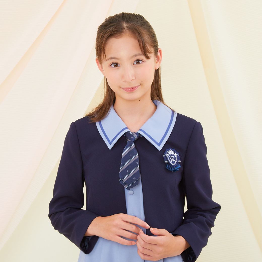 【セール40%OFF】ネクタイ付ビッグカラーアンサンブル 150 160 165cm (8371-2501) CHOPIN/ショパン