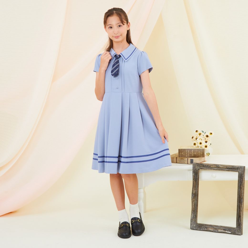 【セール40%OFF】ネクタイ付ビッグカラーアンサンブル 150 160 165cm (8371-2501) CHOPIN/ショパン