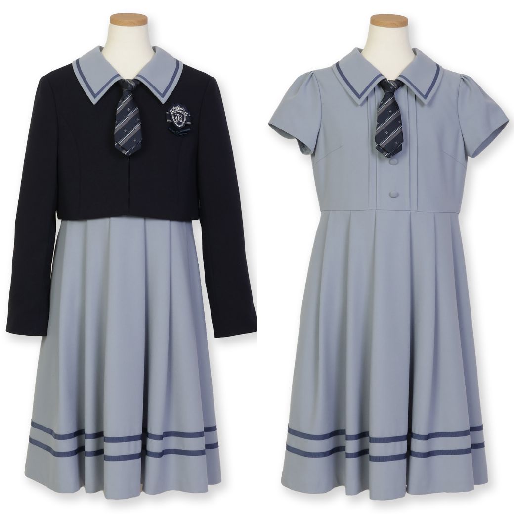 【セール40%OFF】ネクタイ付ビッグカラーアンサンブル 150 160 165cm (8371-2501) CHOPIN/ショパン