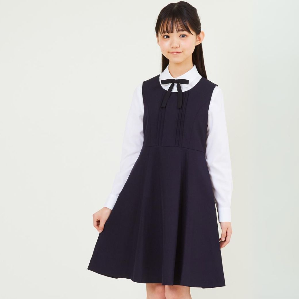 【ティーンサイズ追加】フォーマル ピンタックジャンパースカート 140 150 160 170cm ティーンサイズS/M(8896-2503/2396-2500)