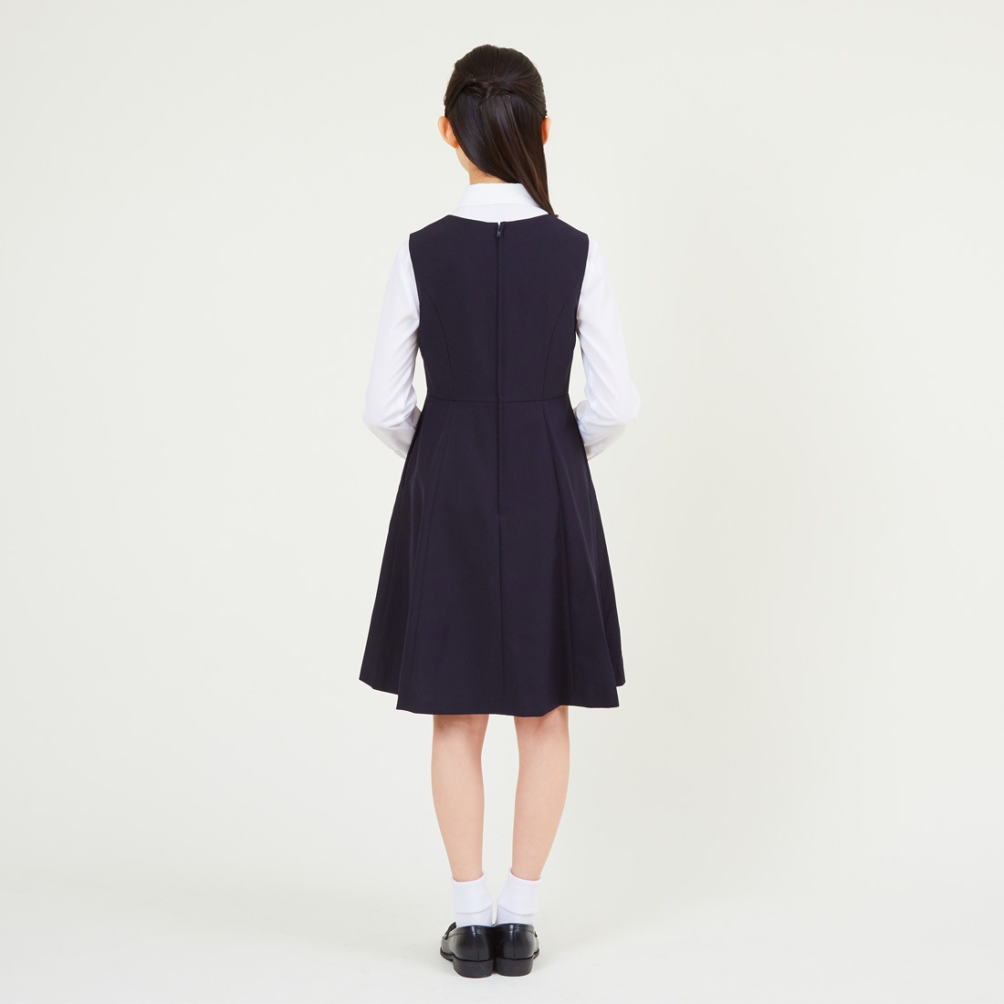 【ティーンサイズ追加】フォーマル ピンタックジャンパースカート 140 150 160 170cm ティーンサイズS/M(8896-2503/2396-2500)