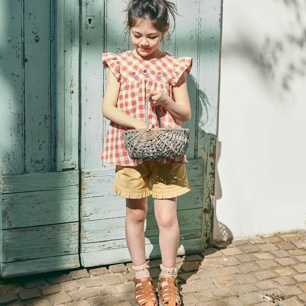 【クリスマスセール20%OFF】コットンフリルショートパンツ 90 100 110 120 130 140cm (2535-7111/2535-7330) utremi/ユトレミ