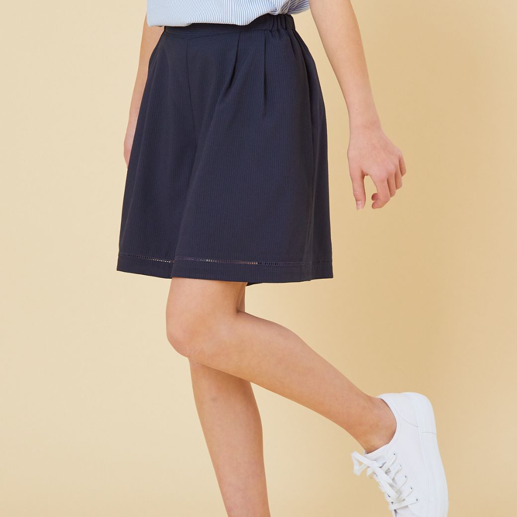 【ファイナルセール50%OFF】COOLMAXキュロット 150cm (2435-7560) CHOPINblue/ショパンブルー