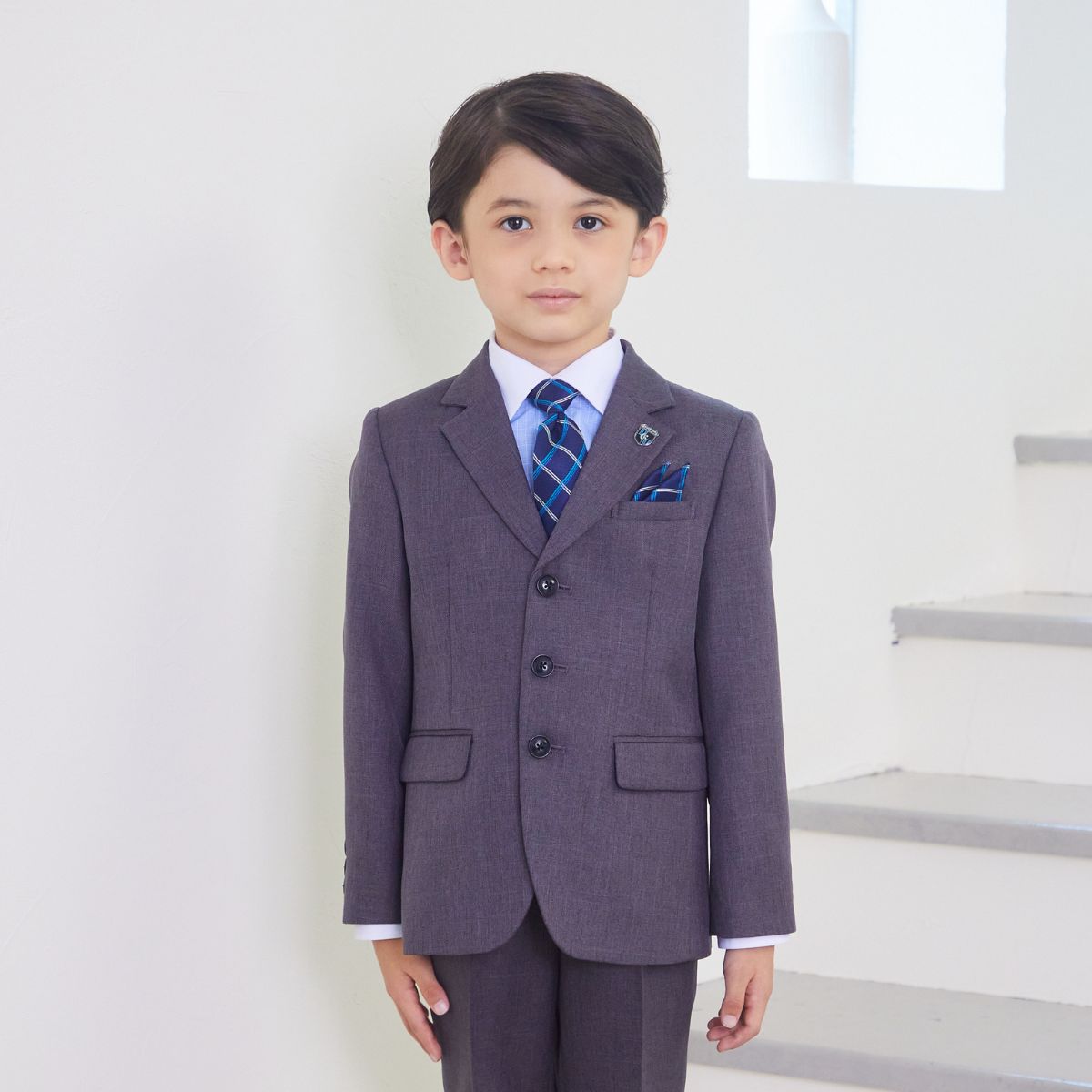 3つボタンクレリックシャツスーツ 110 120 130cm (8301-5401)