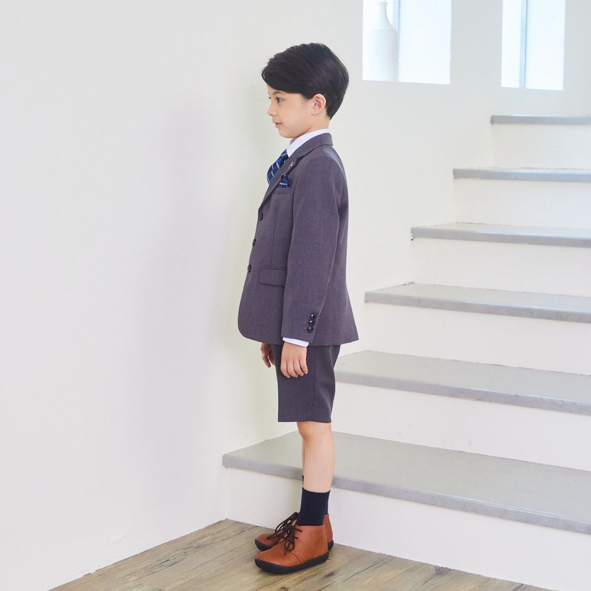 3つボタンクレリックシャツスーツ 110 120 130cm (8301-5401)