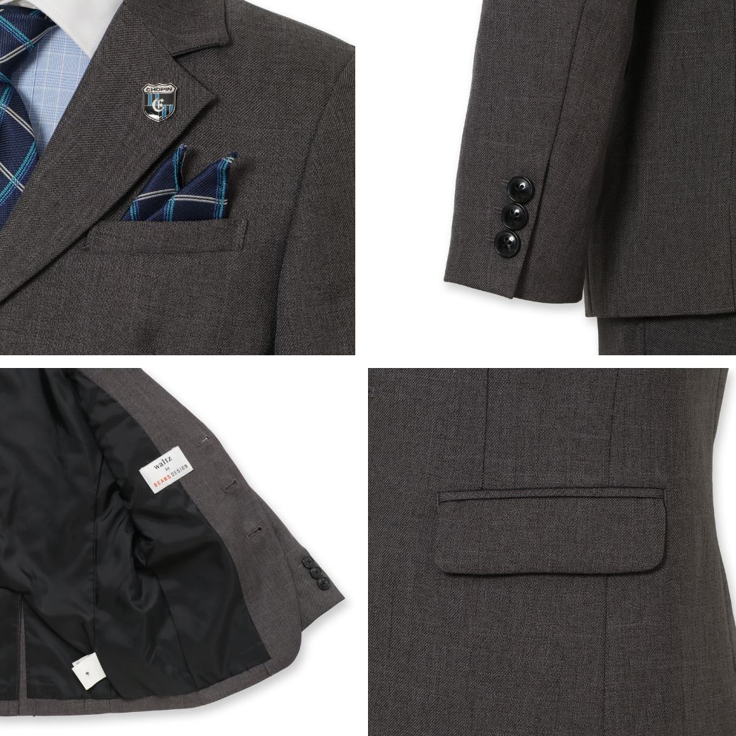 3つボタンクレリックシャツスーツ 110 120 130cm (8301-5401)