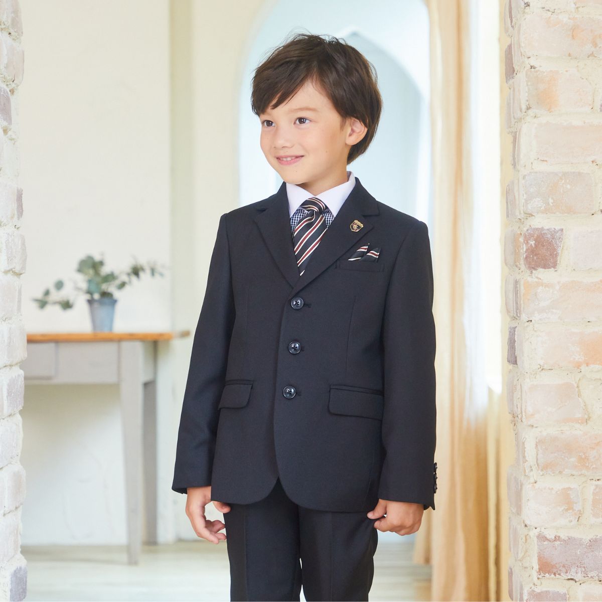 3つボタンクレリックシャツスーツ 110 120 130cm (8301-5401)