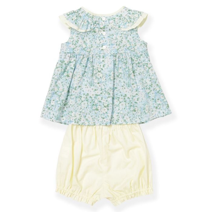 【セール50%OFF】ボタニカルフラワーチュニック×カラーブルマー上下セット 80 90cm (8331-7104) CHOPIN/ショパン