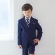 ネイビーチェックスーツ 130cm （8301-5402） 