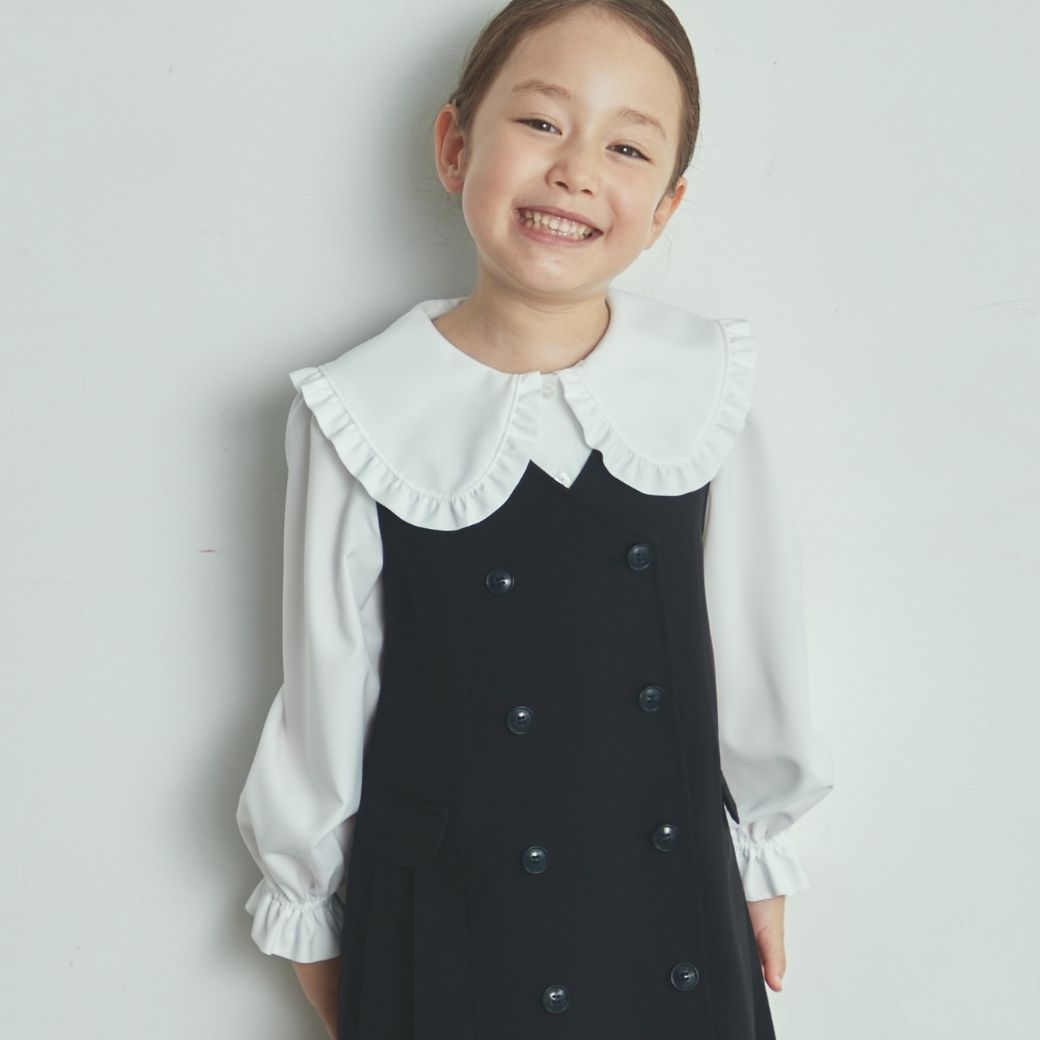 【SALE30%OFF】サイドプリーツジャンパースカート 110 120cm (2476-7344) CHOPINblue/ショパンブルー