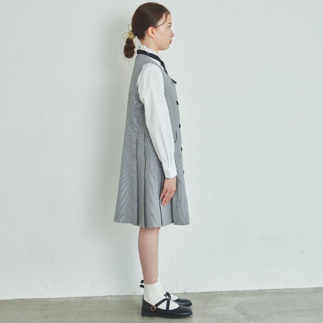 【SALE30%OFF】サイドプリーツジャンパースカート 110 120cm (2476-7344) CHOPINblue/ショパンブルー