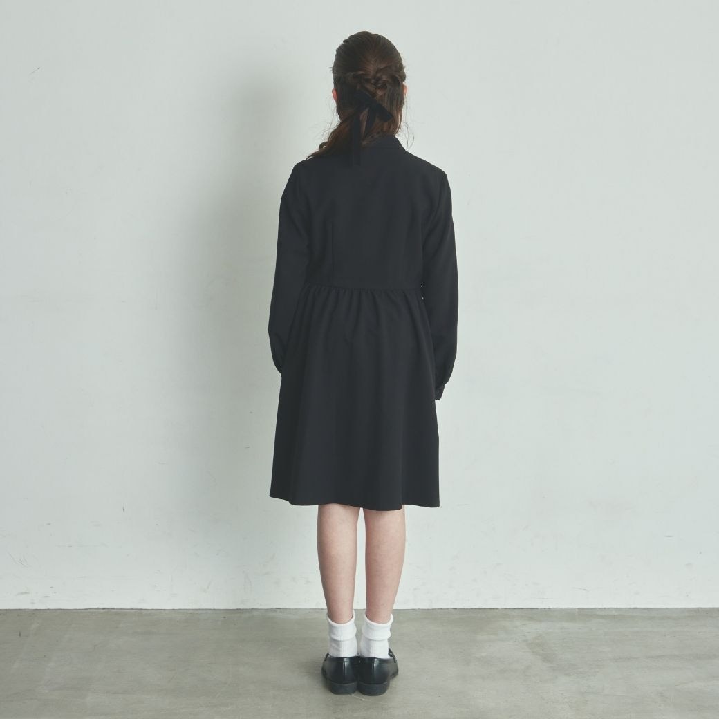 長袖ピンタックシャツワンピース 140 150 160cm(8893-2502)