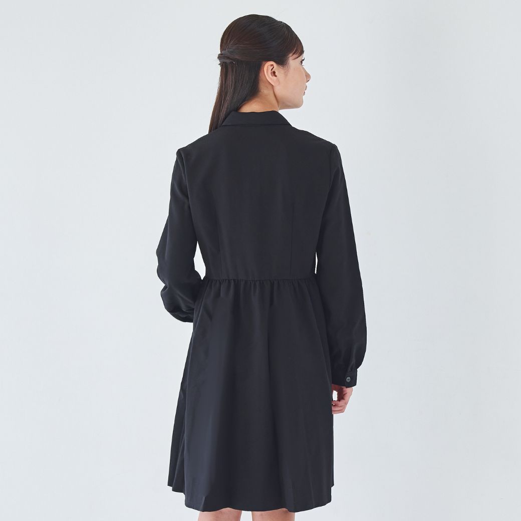 長袖ピンタックシャツワンピース 140 150 160cm(8893-2502)