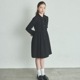長袖ピンタックシャツワンピース 140 150 160cm(8893-2502)