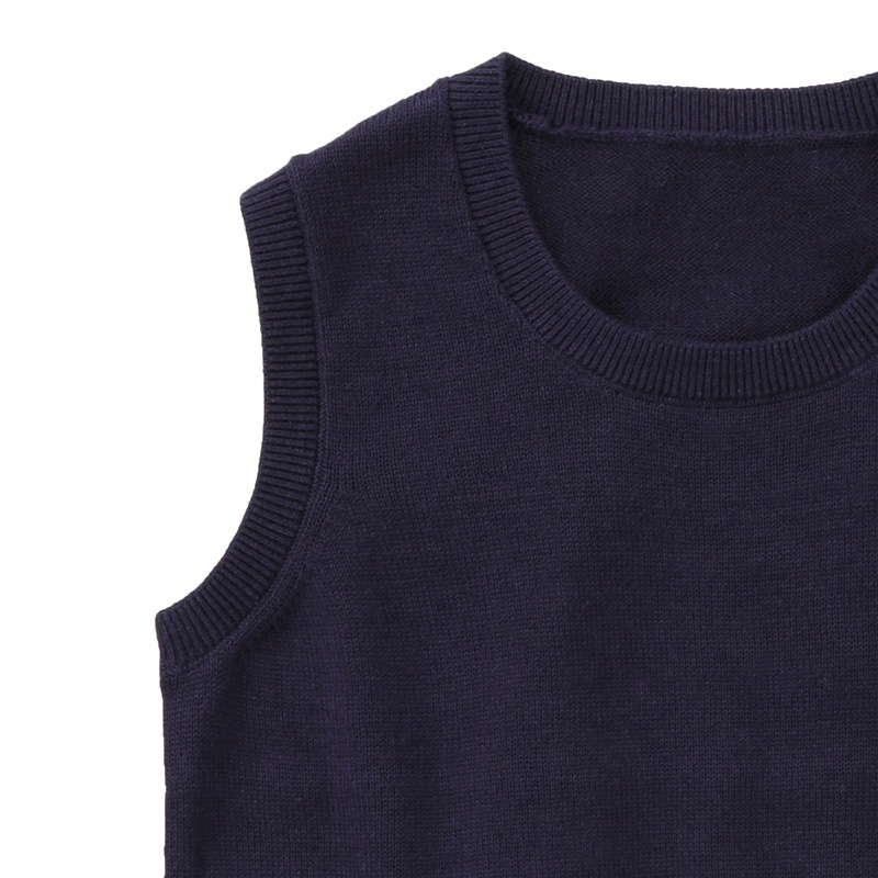 丸首ニットベスト 90 100 110 120 130cm (8297-2308)