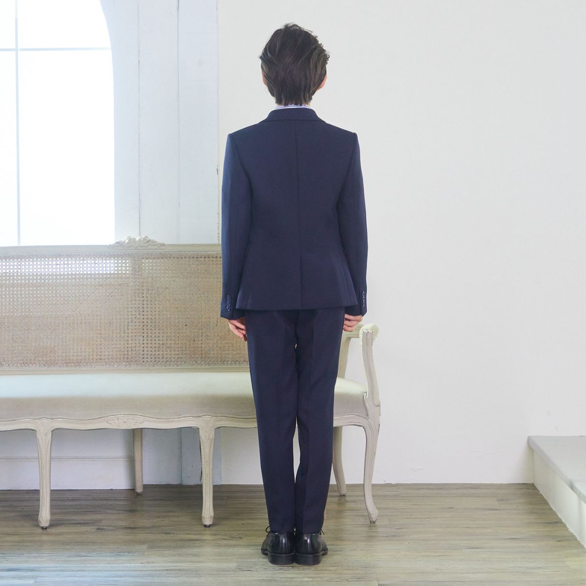 【セール15%OFF】チェックベストスリーピーススーツ 140 150 160 170cm (8301-5602)