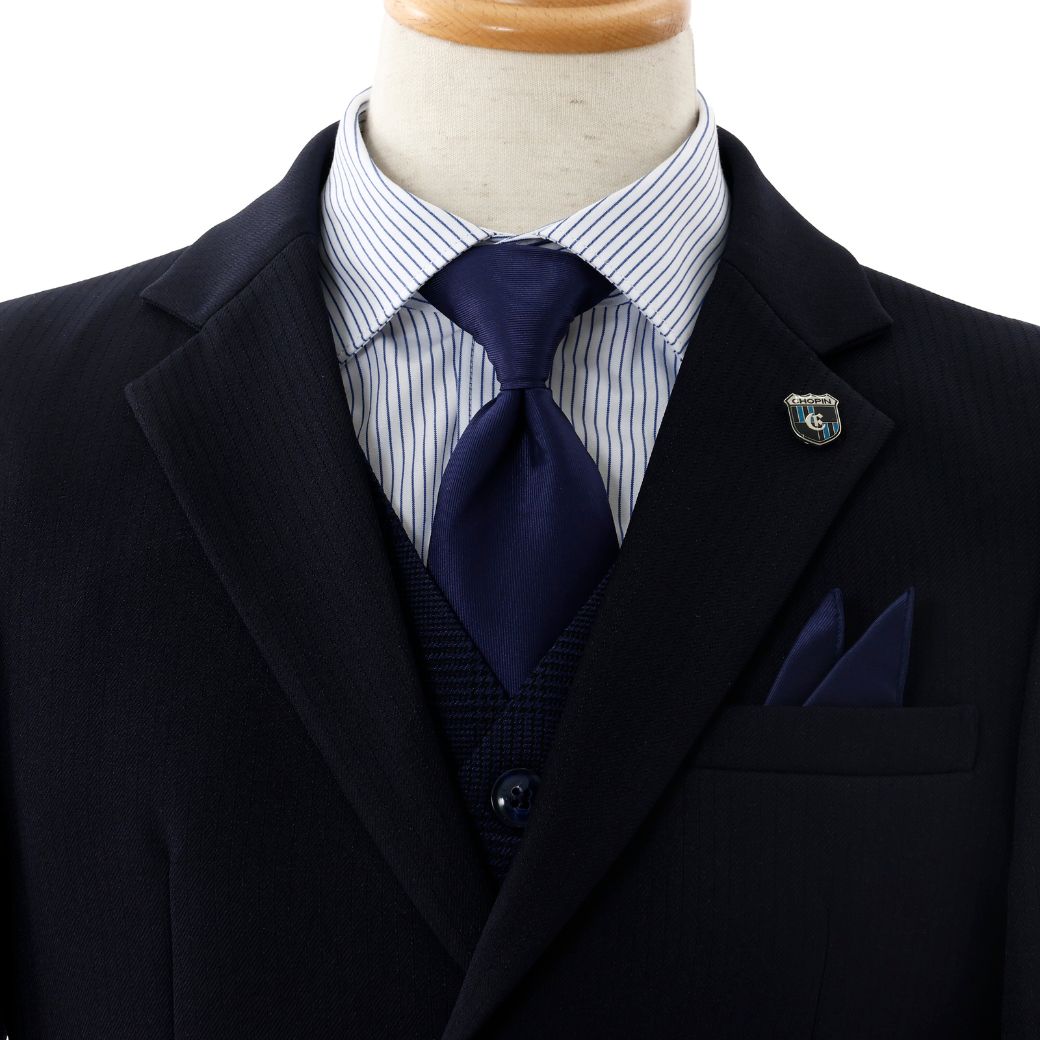 【セール15%OFF】チェックベストスリーピーススーツ 140 150 160 170cm (8301-5602)