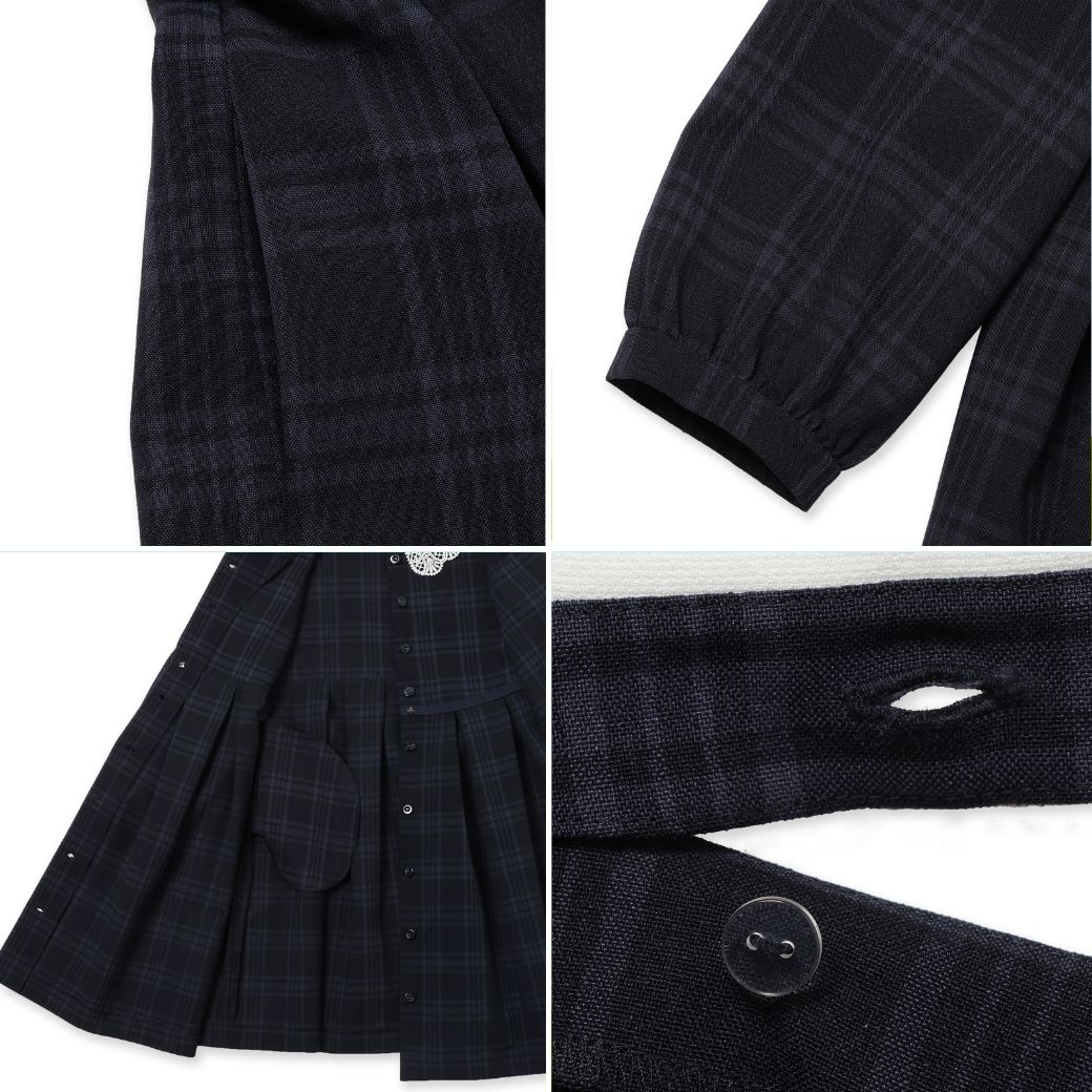 【TIME SALE10%OFF】【キッズ】3wayワンピース 130cm (2376-7352) CHOPINblue/ショパン ブルー