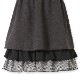 【TIMEセール55％OFF】モノトーンチェックフリルドレス 110 120 130 140 150cm (8276-7366)