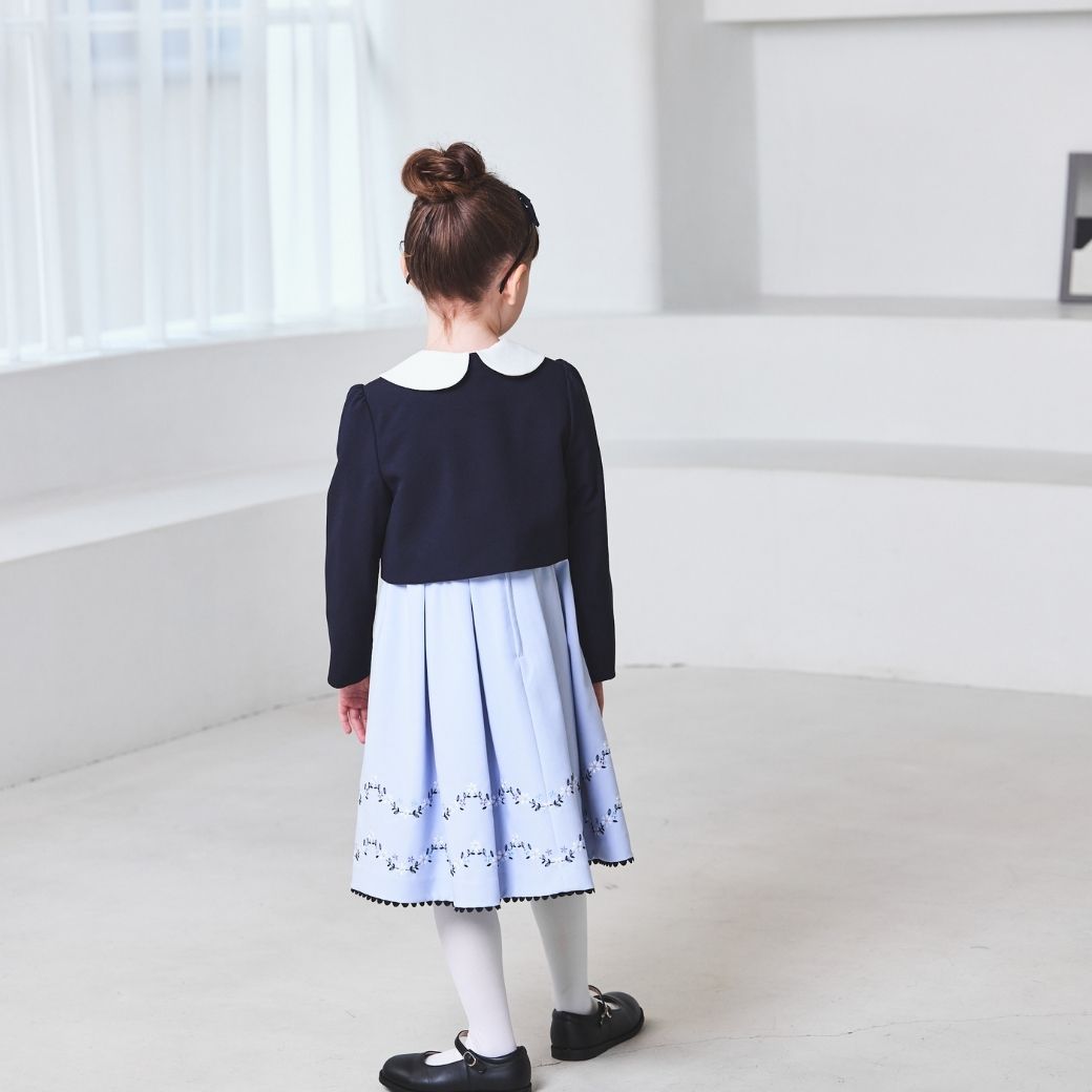 スカラップ刺繍アンサンブル 115 120 130 120B 130Bcm (8401-7300) CHOPIN/ショパン【PRESTIGE LINE】