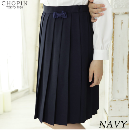 【WEB限定】New!!リボン付きフォーマルプリーツスカート 140 150 160 170cm (w8094-2502-ec)