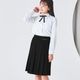 【WEB限定】New!!リボン付きフォーマルプリーツスカート 140 150 160 170cm (w8094-2502-ec) CHOPIN/ショパン