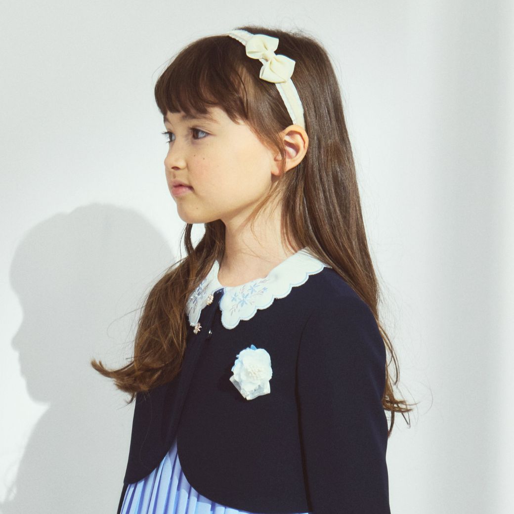 レース襟プリーツアンサンブル 120 130cm (8401-7330) CHOPIN/ショパン