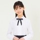 子供 喪服 女の子フォーマル2点セット 長袖ブラウス・プリーツスカート 140 150 160cm (8291-2594)