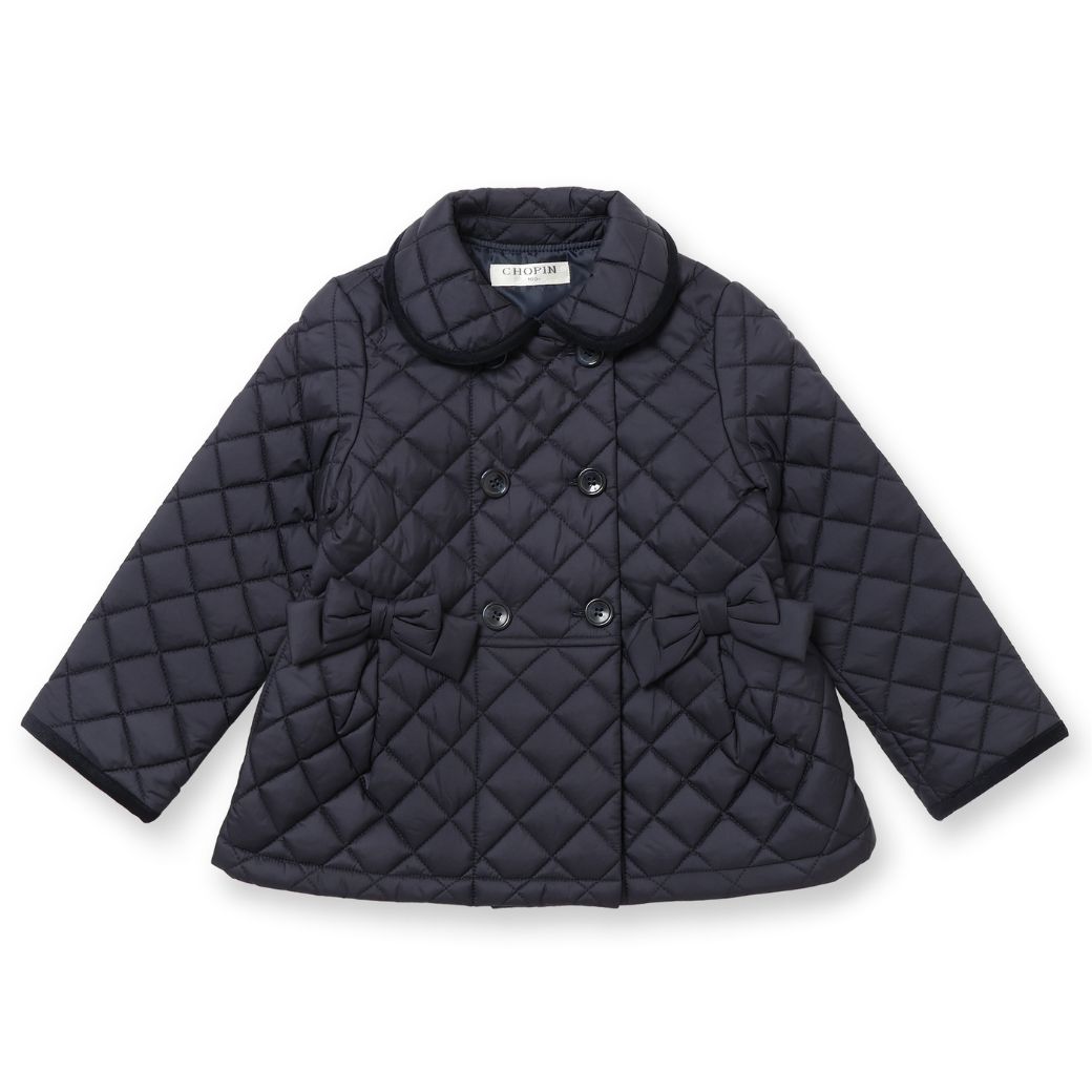 ウエストリボンキルティングコート 100 110 120 130cm (8372-7320) CHOPIN/ショパン