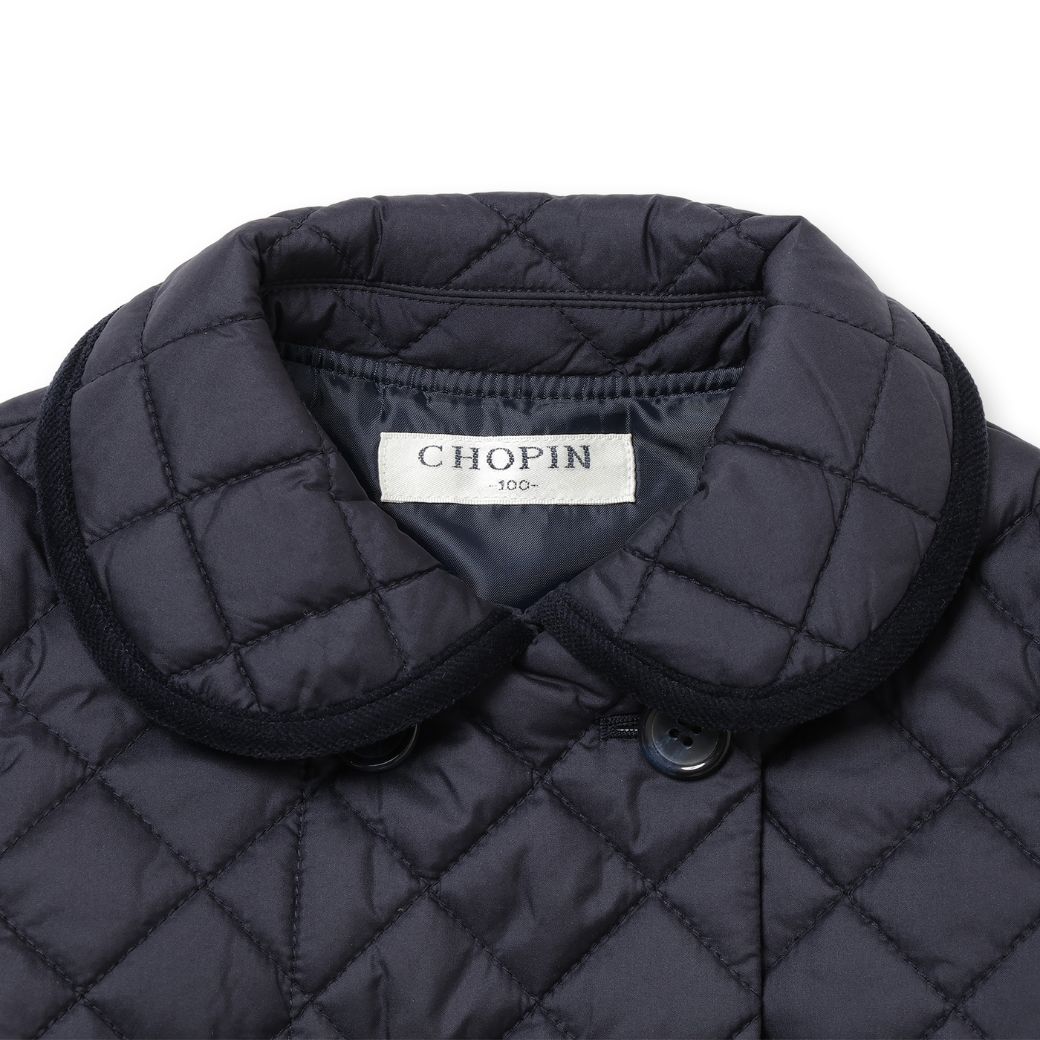 ウエストリボンキルティングコート 100 110 120 130cm (8372-7320) CHOPIN/ショパン