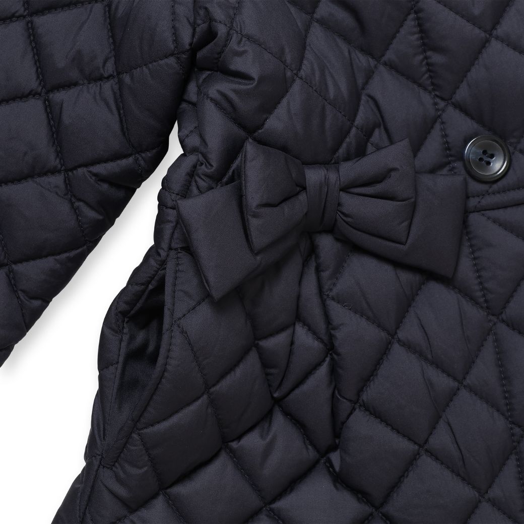 ウエストリボンキルティングコート 100 110 120 130cm (8372-7320) CHOPIN/ショパン