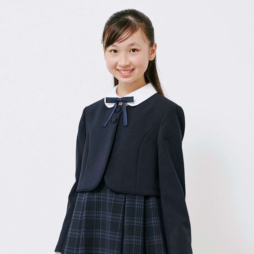 格子ジャンパースカートスーツセット 160 165cm (8191-2551)