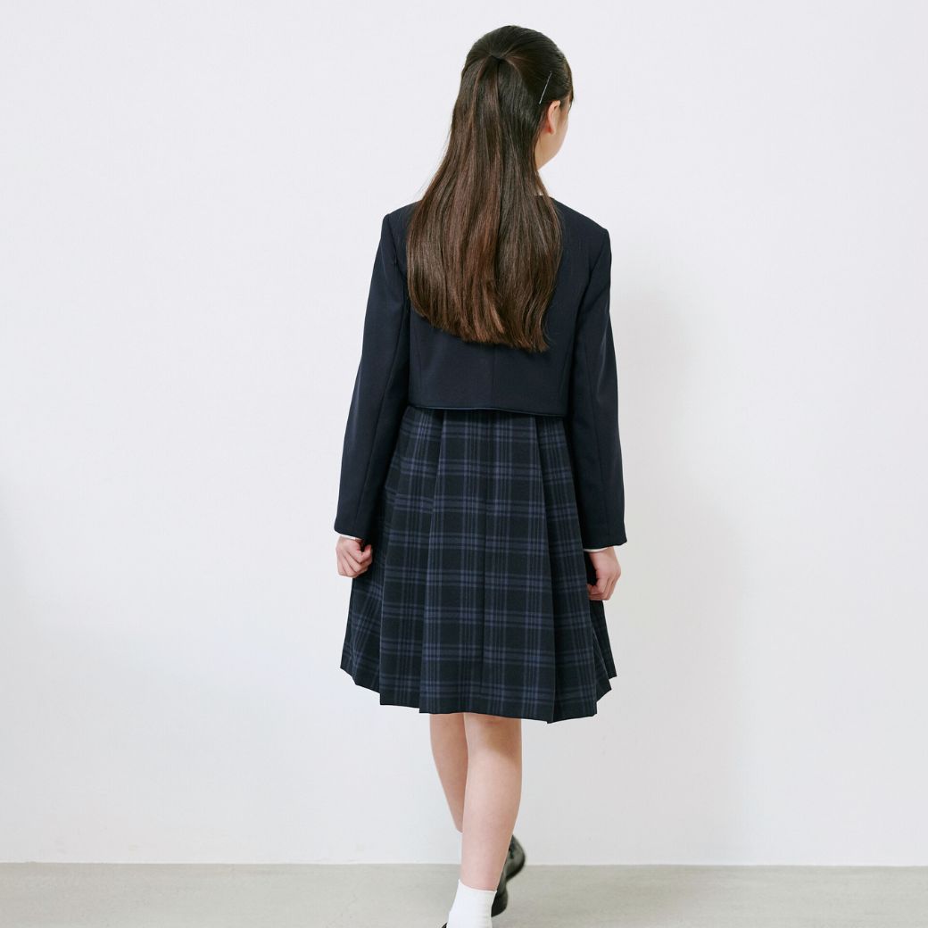 格子ジャンパースカートスーツセット 160 165cm (8191-2551)