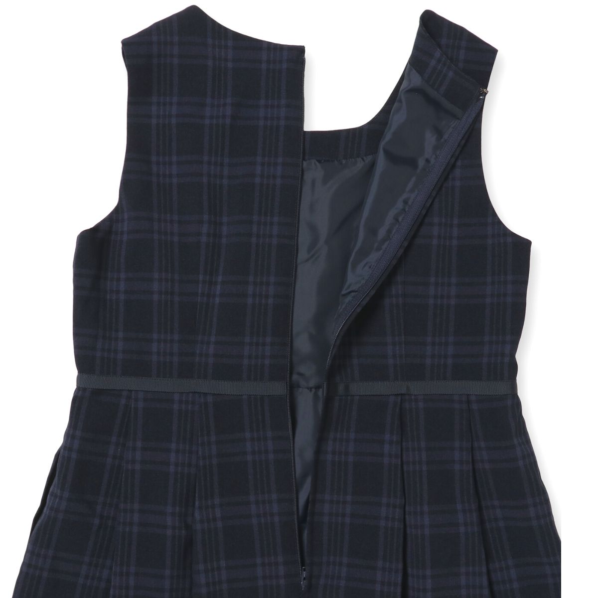 格子ジャンパースカートスーツセット 160 165cm (8191-2551)