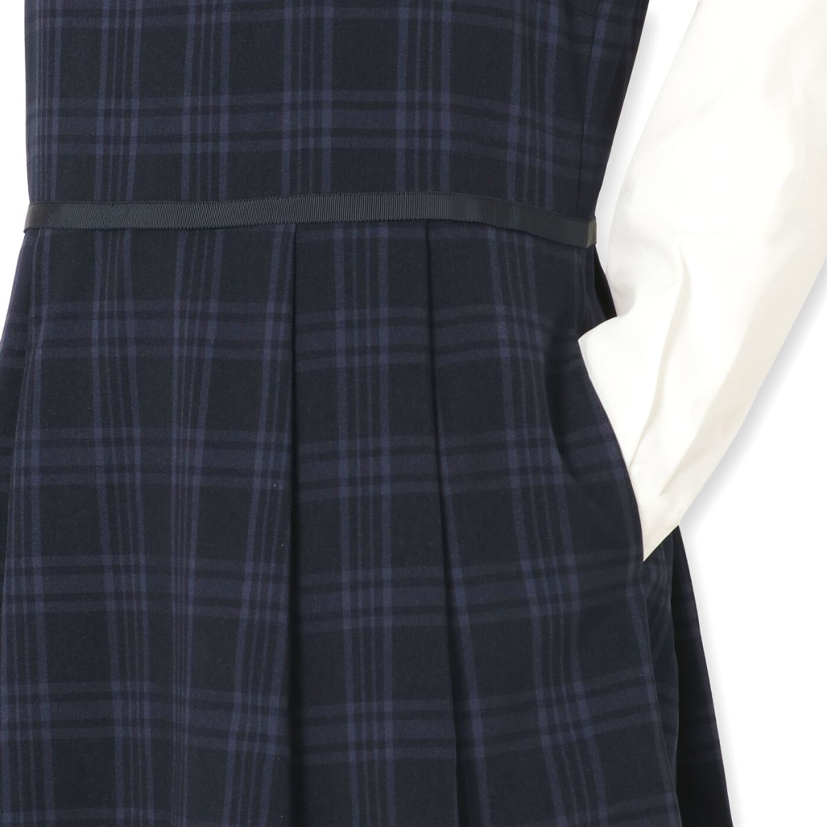 格子ジャンパースカートスーツセット 160 165cm (8191-2551)