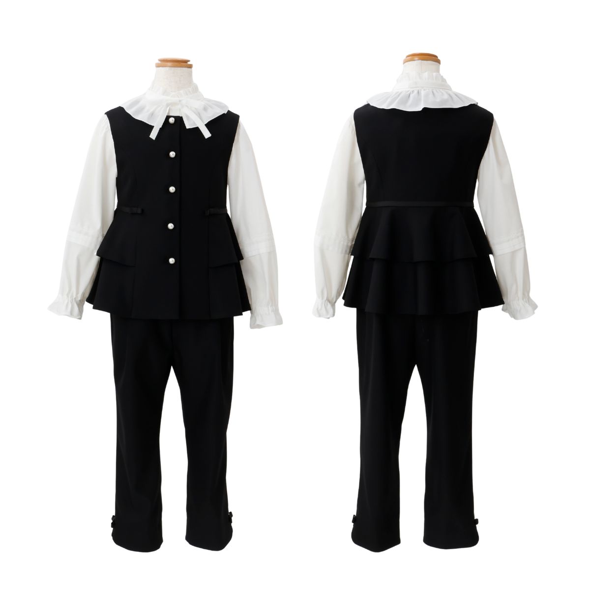 【先行予約/1月下旬入荷予定】ペプラムベストスーツ 110 120 130cm (8601-7307) CHOPIN/ショパン