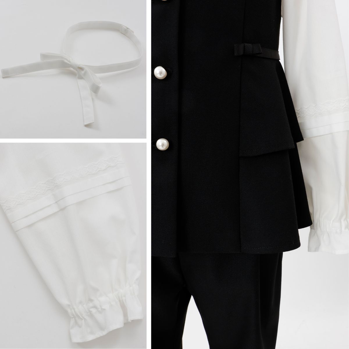 【先行予約/1月下旬入荷予定】ペプラムベストスーツ 110 120 130cm (8601-7307) CHOPIN/ショパン