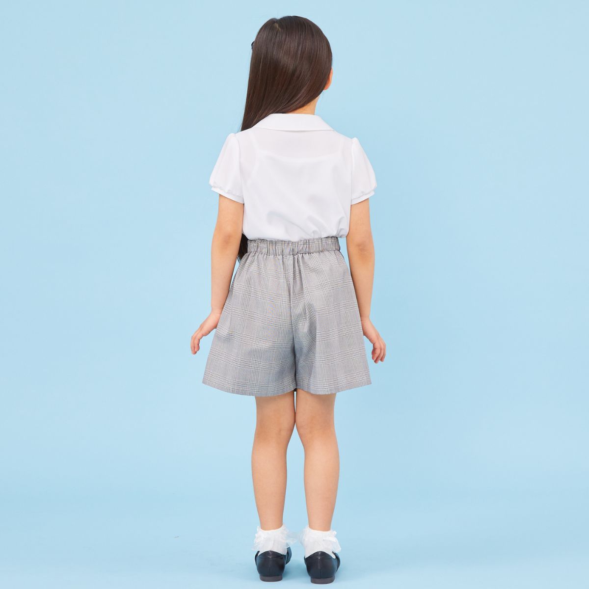 【セール50%OFF】ラップキュロットスカート 140cm (2334-7327) CHOPINblue/ショパン ブルー