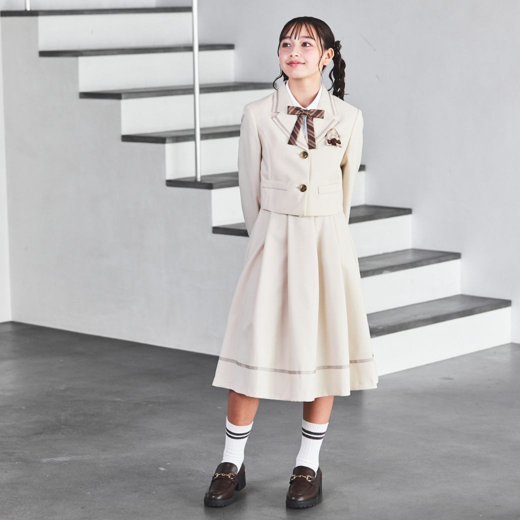 ワントーンベージュスーツ 150 160 165cm (8471-2503) CHOPIN