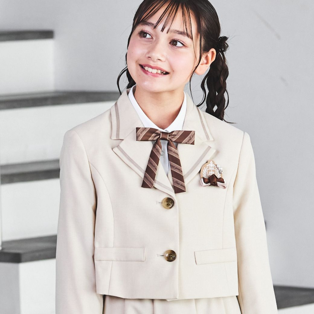 ワントーンベージュスーツ 150 160 165cm (8471-2503) CHOPIN/ショパン 【PREMIUMライン】