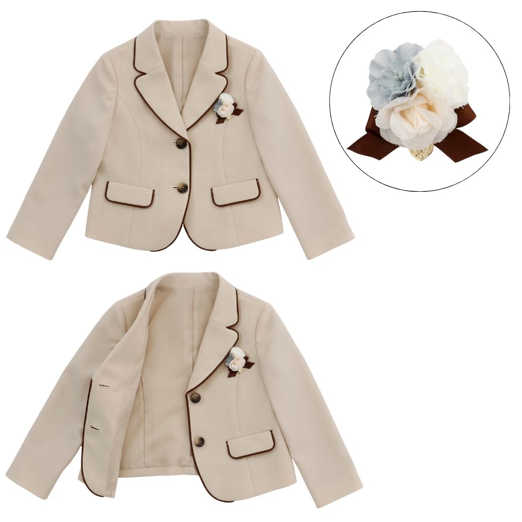 NEW【セール10%OFF】ベーシックジャケットスーツ 120 130cm (2501-2352) CHOPINblue/ショパンブルー