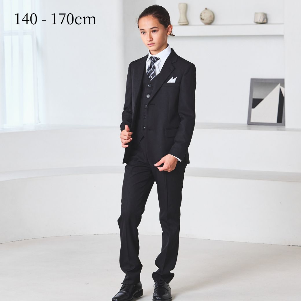 ブラックスリーピーススーツ 140 150 160 170cm (8401-5600) CHOPIN/ショパン 【PREMIUMライン】