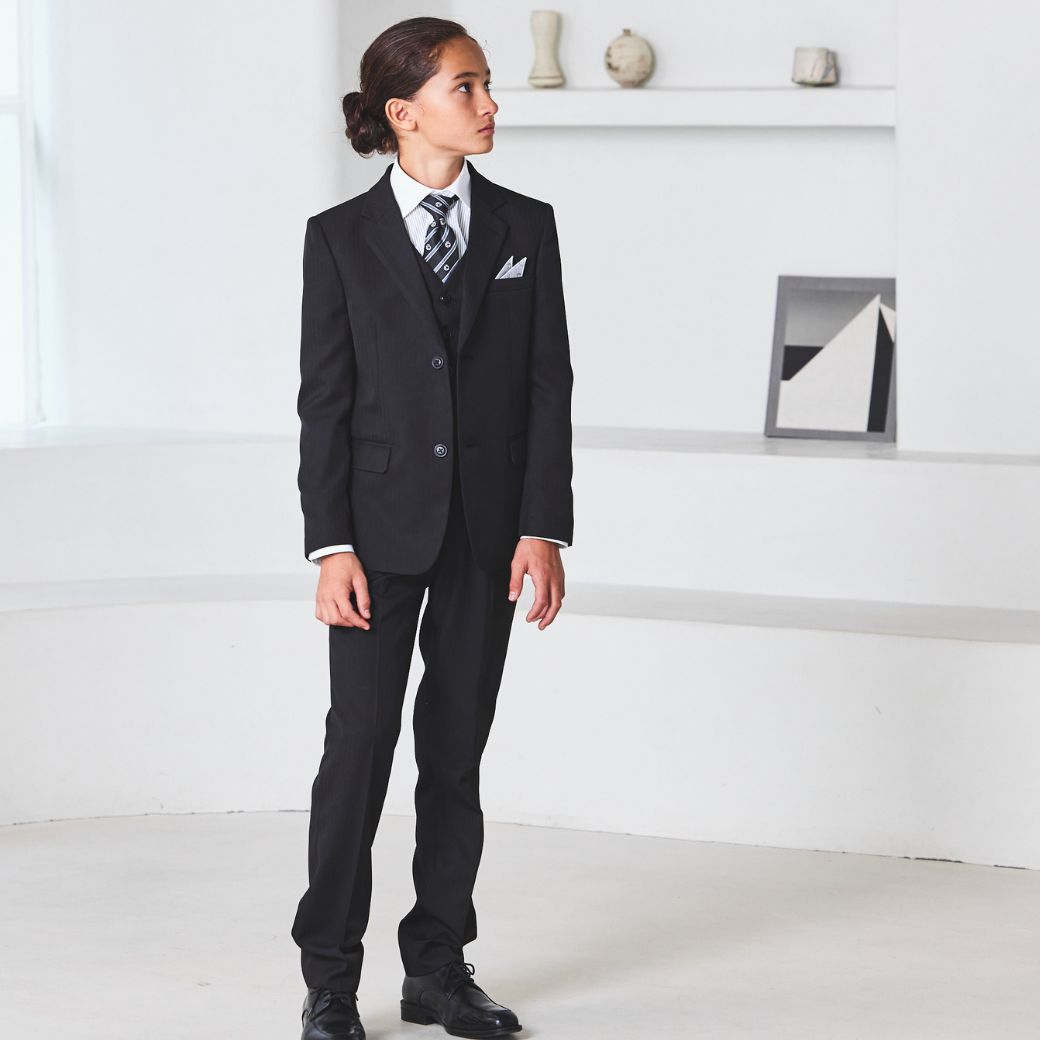 ブラックスリーピーススーツ 140 150 160 170cm (8401-5600) CHOPIN/ショパン 【PREMIUMライン】