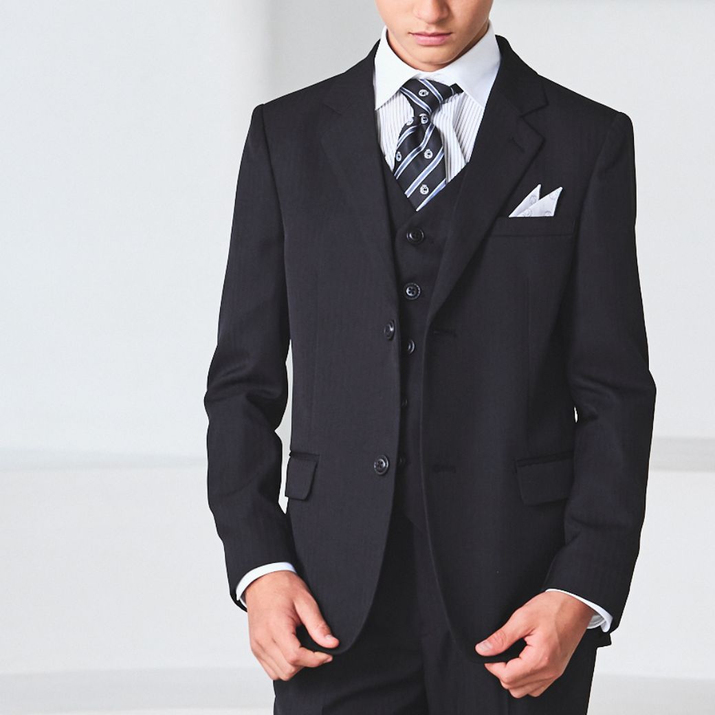 ブラックスリーピーススーツ 140 150 160 170cm (8401-5600) CHOPIN/ショパン 【PREMIUMライン】