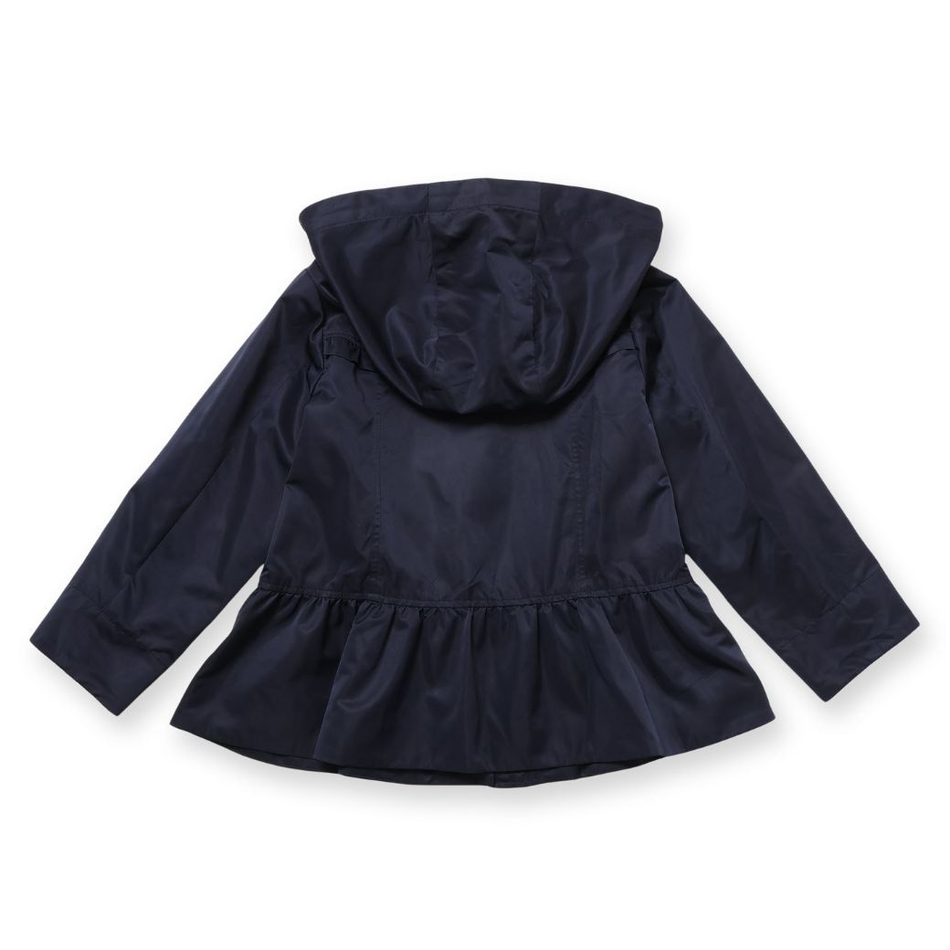 【TIMEセール20%OFF】【撥水加工】フード付きポケットリボンフリルジャケット 100 110 120 130 140cm(8272-7300)