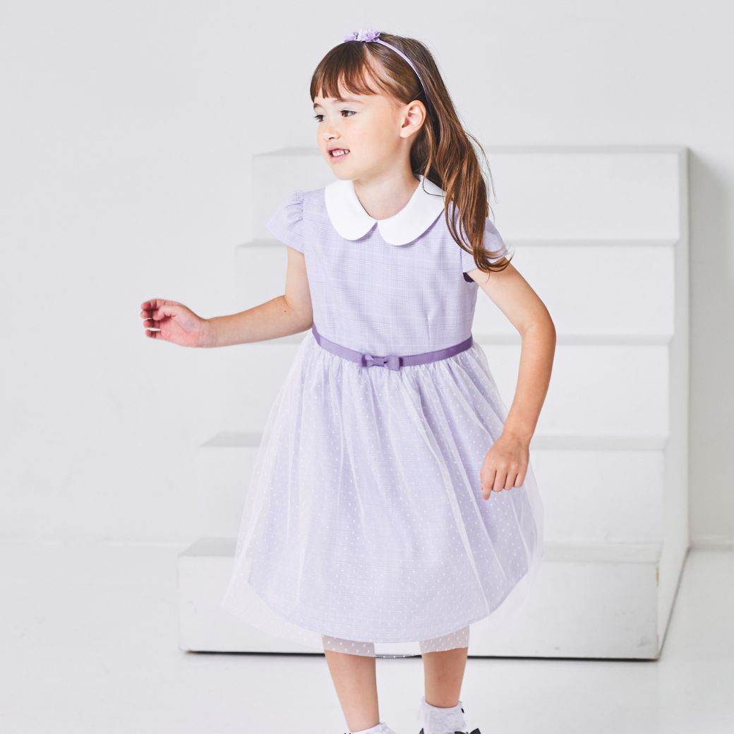 チュールレースアンサンブル 115 120 130cm (2371-8304) CHOPINblue/ショパン ブルー