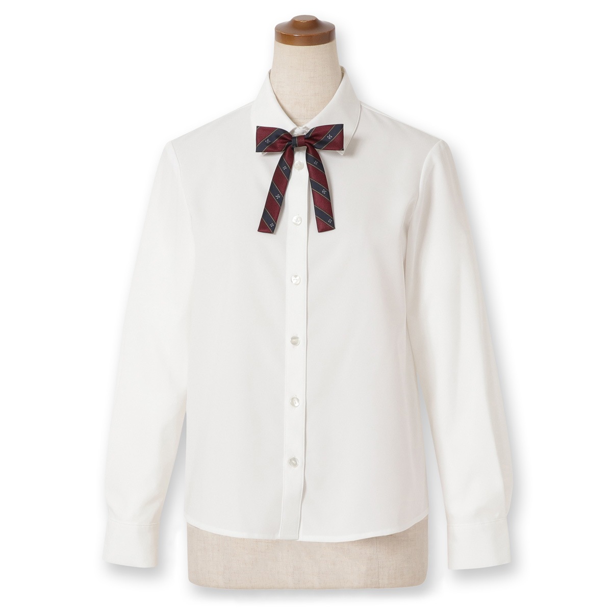 【期間限定50%OFF】ベージュダブルジャケット×ストライプジャンパースカートセット 150 160 165cm(8291-2500)