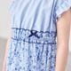 【キッズ】ウエスト切り替え小花柄ワンピース 110 120 130 140cm (2536-7324) CHOPINblue/ショパンブルー