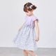 【キッズ】ウエスト切り替え小花柄ワンピース 110 120 130 140cm (2536-7324) CHOPINblue/ショパンブルー