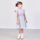 【キッズ】ウエスト切り替え小花柄ワンピース 110 120 130 140cm (2536-7324) CHOPINblue/ショパンブルー